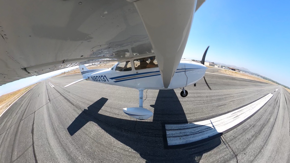 RPFC Cessna N80131 landing at Riverside