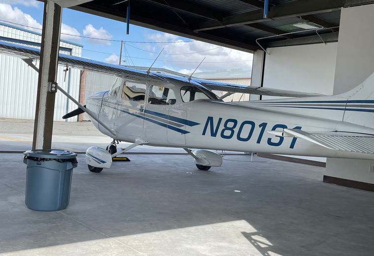 Cessna 172M N80131, the club's four-seat trainer